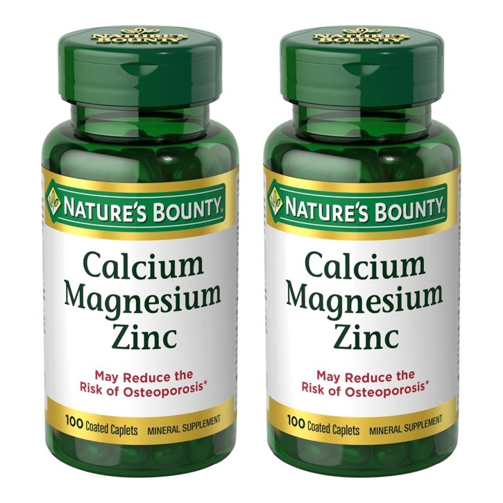NATURES BOUNTY CALCIUM MAGNESIUM ZINC 100S