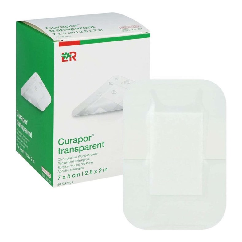 CURAPOR TRANSPARENT 7*5CM 50S