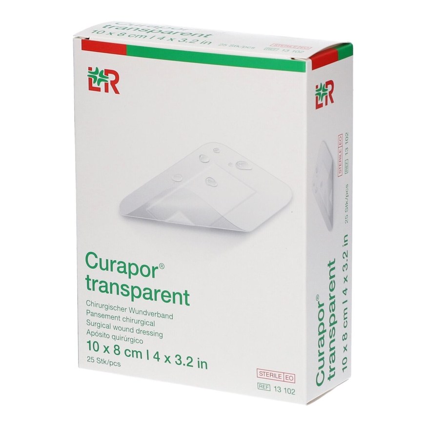 CURAPOR TRANSPARENT 10*8CM 25S