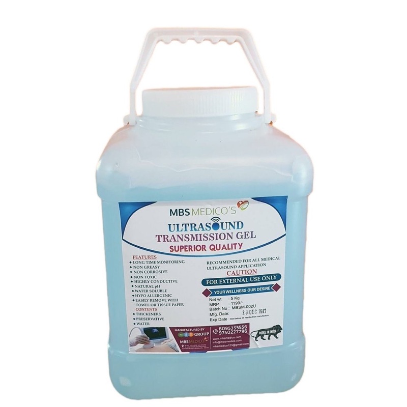 ULTRASOUND TRANSMISSION COUPLING GEL 5KG