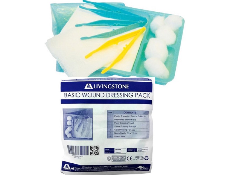 BASIC WOUND DRESSING PACK 6PC 1'S