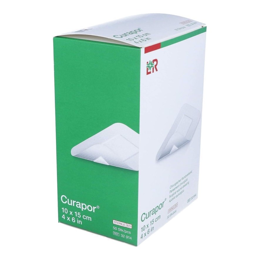 CURAPOR SURGICAL DRESSING 10*15CM 50S