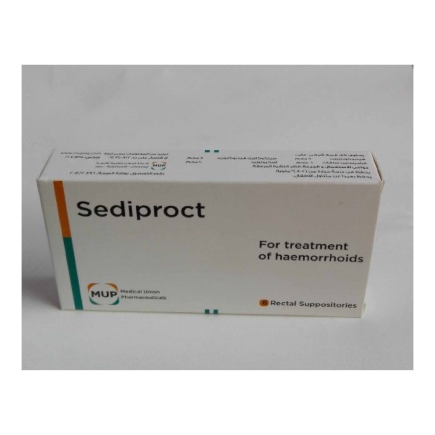 SEDIPROCT SUPPOSITORIES 6S