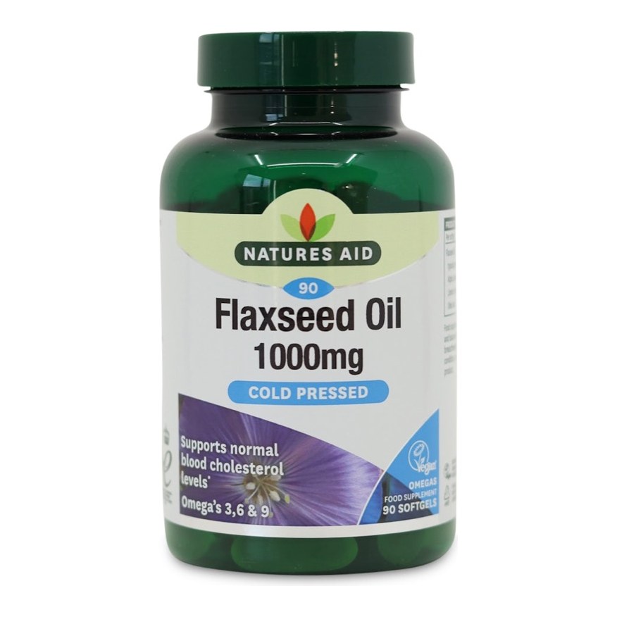 NATURES AID FLAXSEED OIL 1000MG 90S(P1)