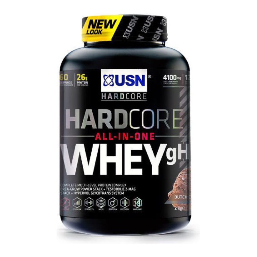 USN HARDCORE WHEY GH 908G DUTCH CHOCOLATE FLAVOUR