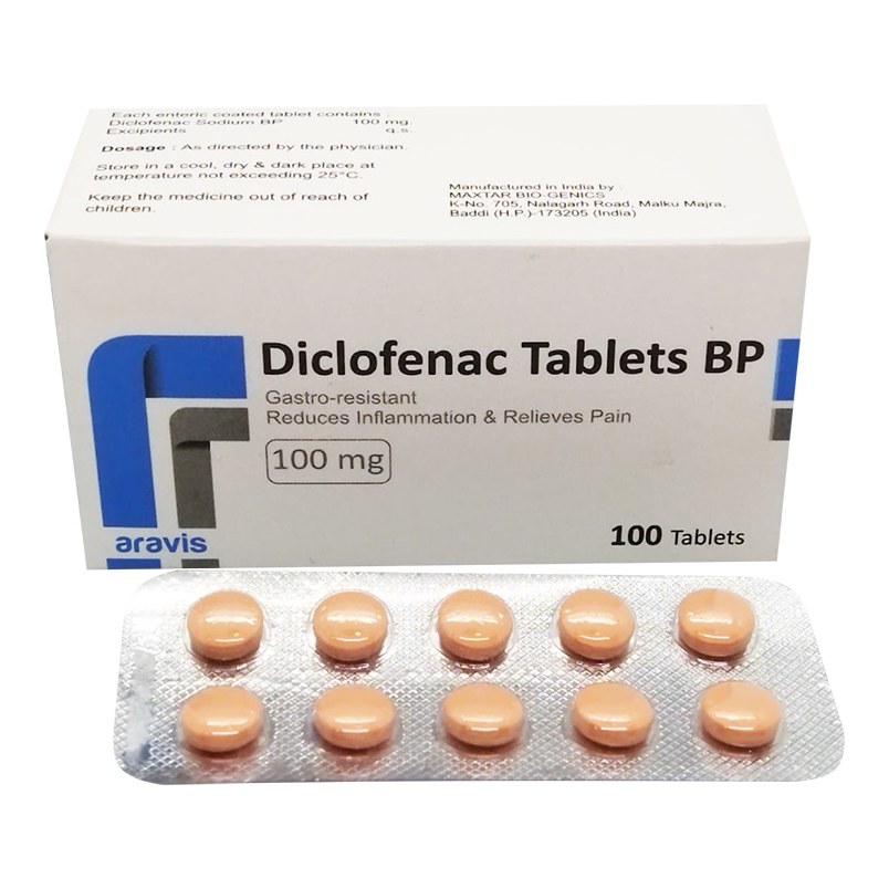 DICLOFENAC 100MG 100S