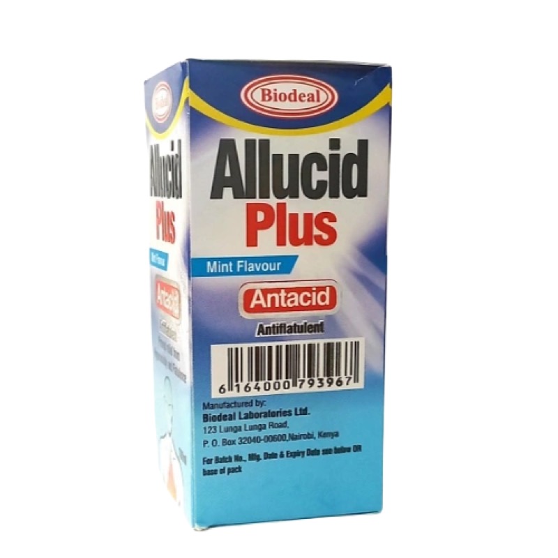 ALLUCID PLUS SUSPENSION 100ML(MINT)