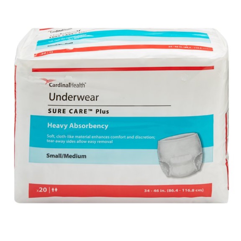 CARDINAL HEALTH UNDERWEAR  20S