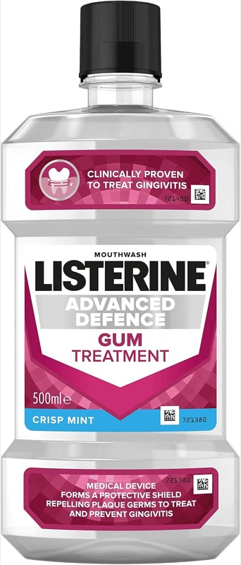 LISTERINE ADVANCED DEFENCE GUM TREATMENT M/W 500ML