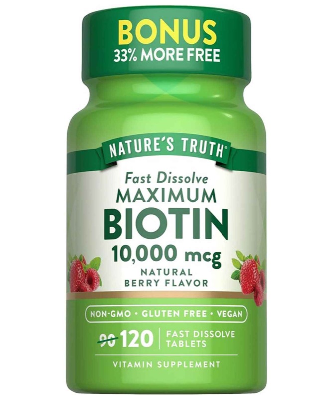 NATURES TRUTH BIOTIN 10000 120S
