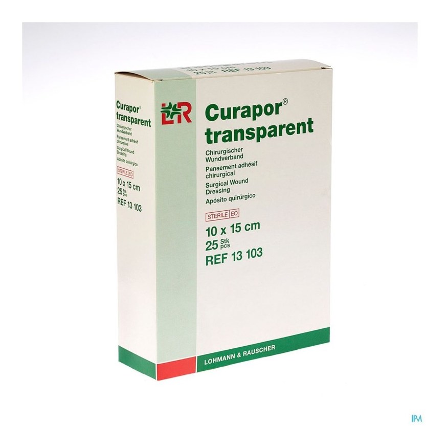 CURAPOR TRANSPARENT  10*15CM 25S