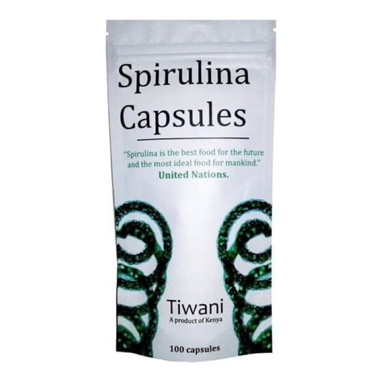 SPIRULINA CAPSULES(TIWANI) 100'S