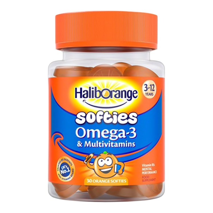 HALIBORANGE SOFTIES OMEGA 3 &MULTIVITAMIN 30'S