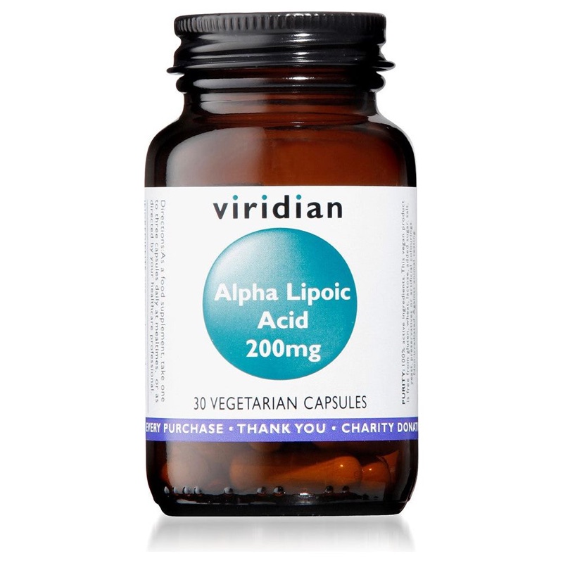  VIRIDIAN ALPHA LIPOIC ACID 200MG 30S(P1)