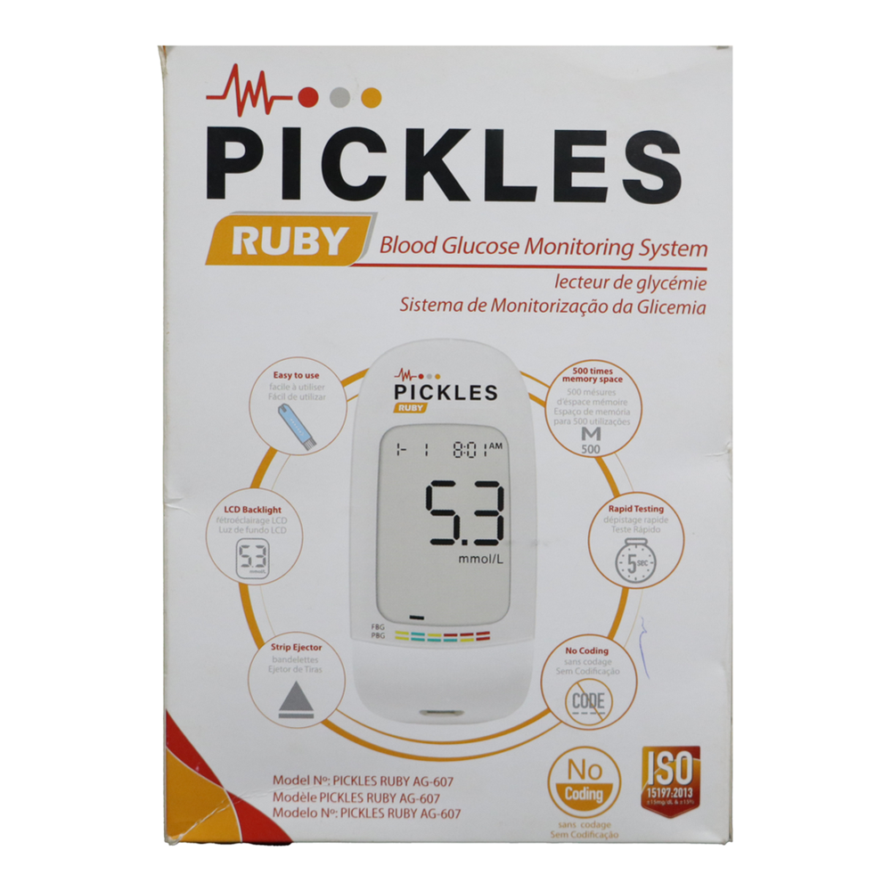 PICKLES RUBY BLOOD GLUCOSE STRIPS 50S