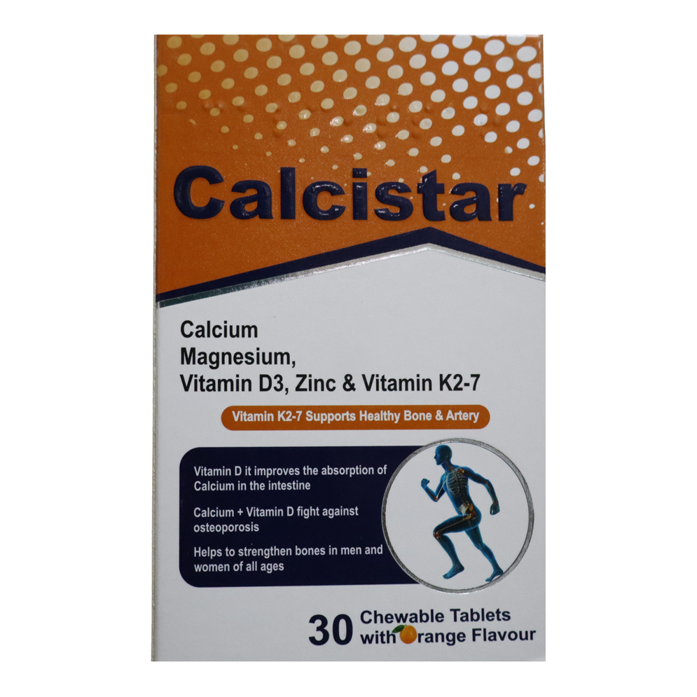 CALCISTAR TAB CHEWABLE 500MG 30's