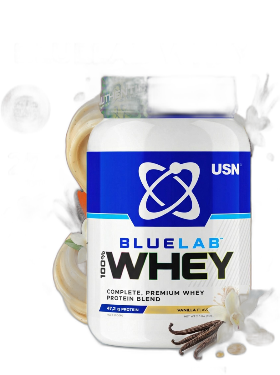 USN BlueLab Whey Premium Protein (Vanila Flavour)908g