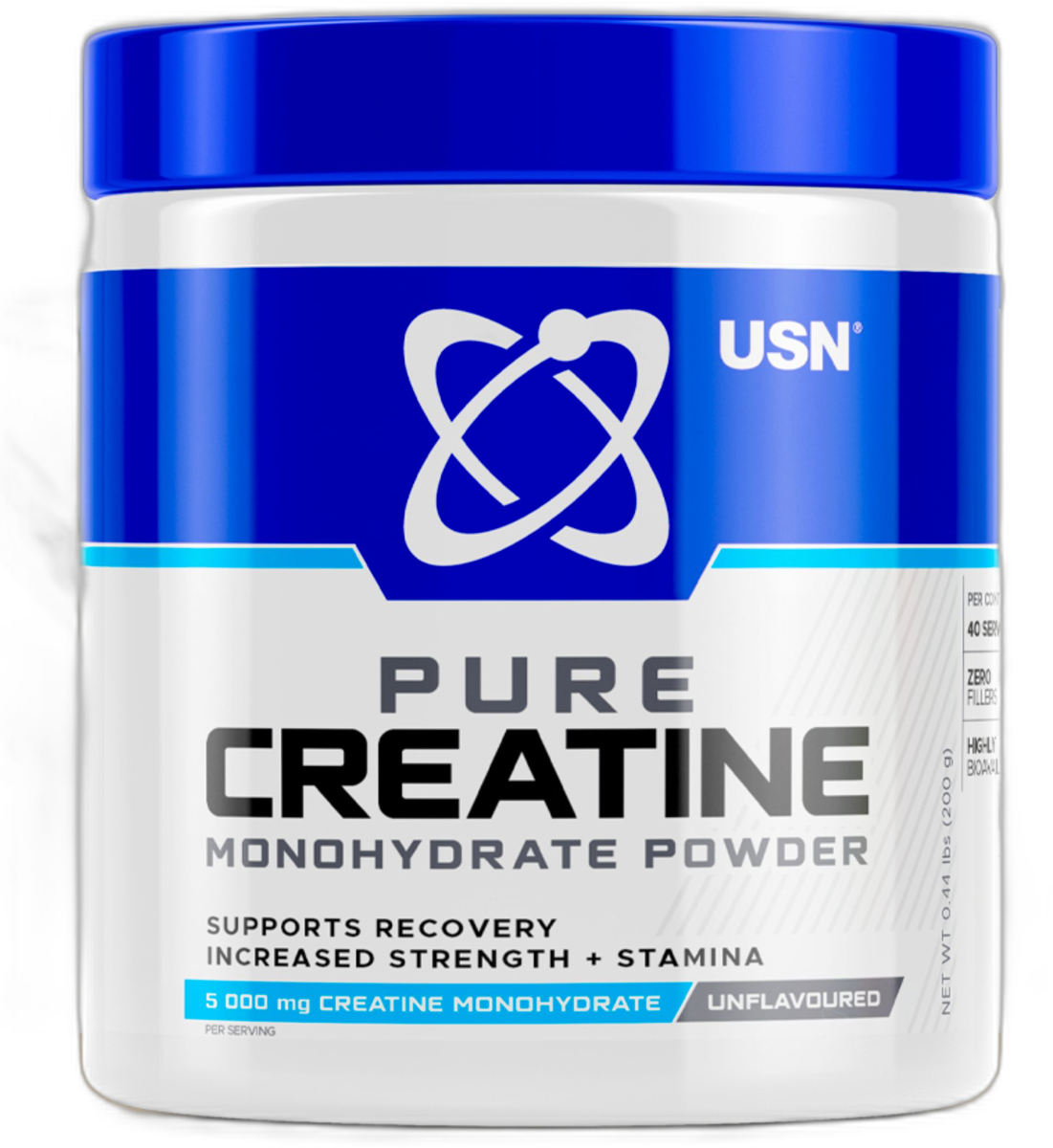 PURE CREATINE MONOHYDRATED POWDER 410G(UNFLAVOURED)