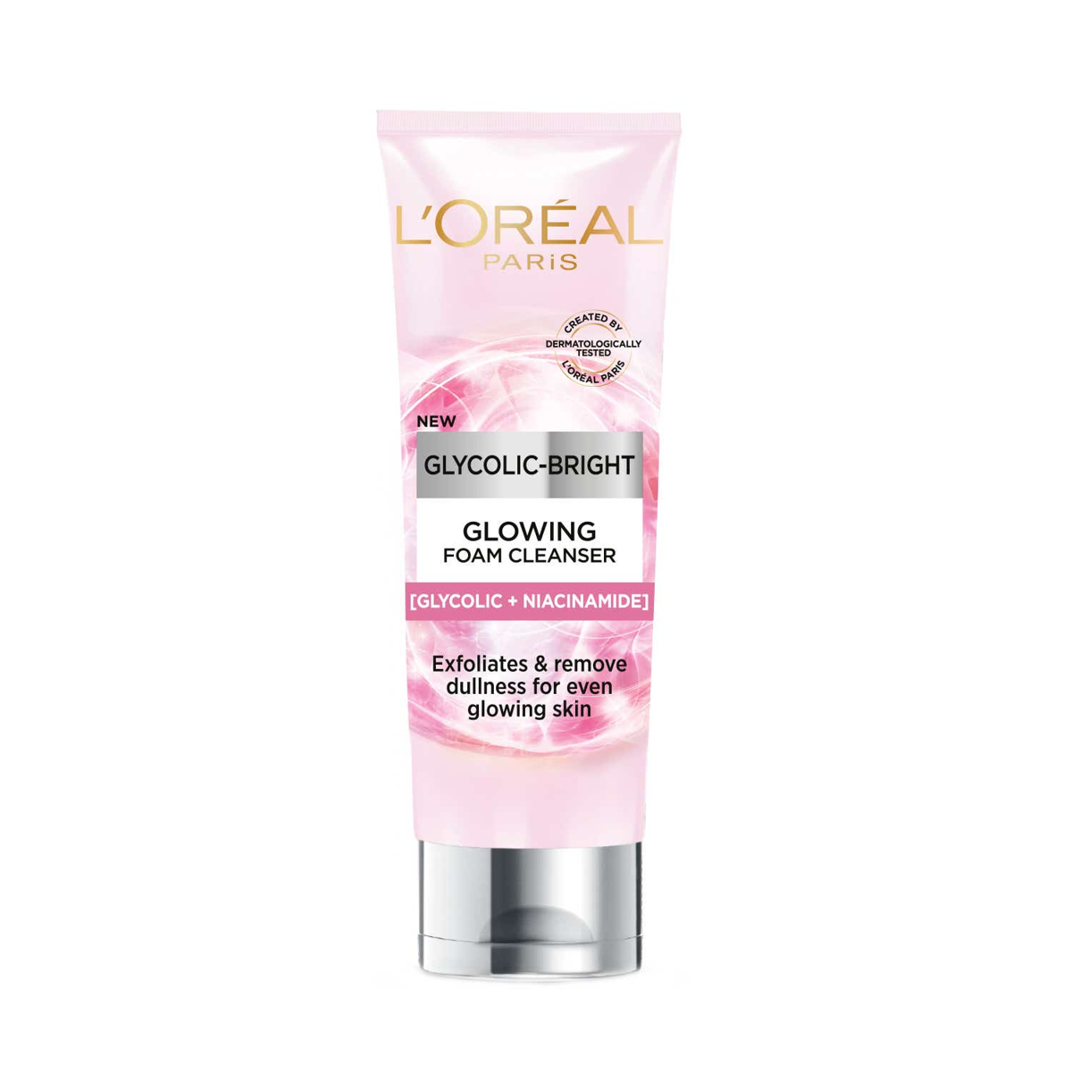 LOREAL GLYCOLIC BRIGHT FACE CLEANSER FOAM 100ML