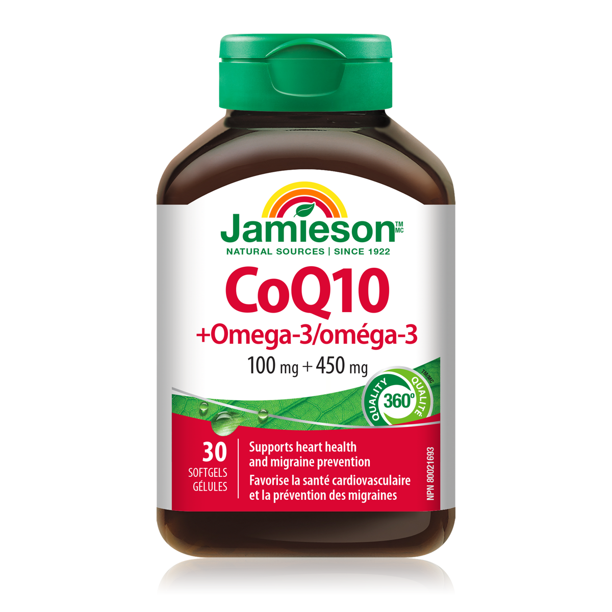 JAMIESON CoQ-10+OMEGA3 SOFTGELS 30's (P1)