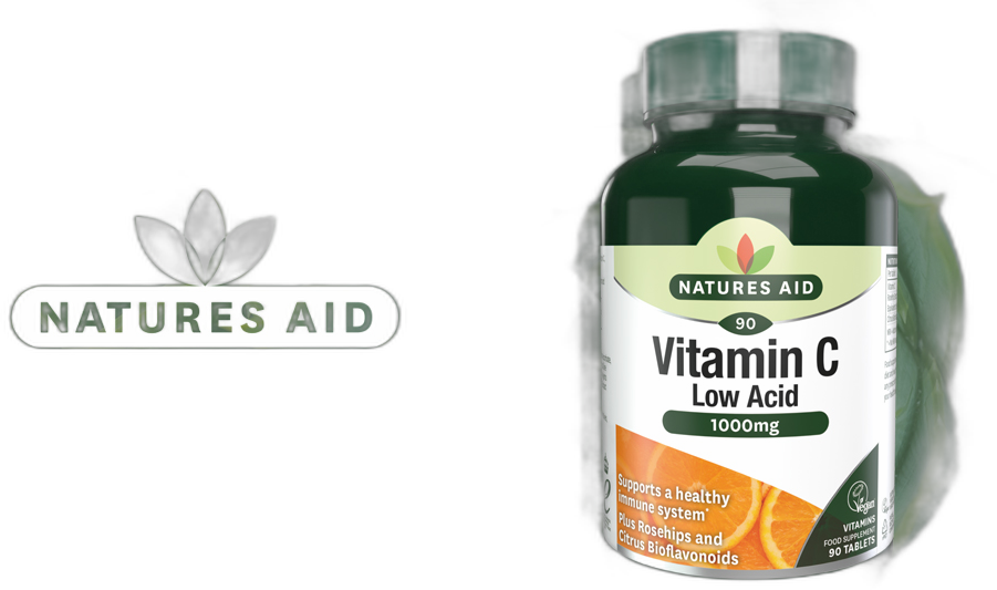 NATURES AID VITAMIN C 1000 90S LOW ACID(P1)