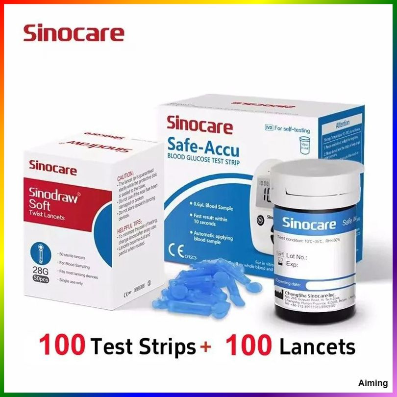 SINOCARE SAFEACCU STRIPS 50S BLUE- P1