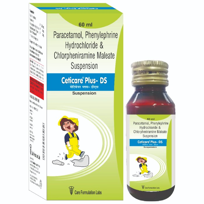 PHENYLEPHRINE+CHLORPHENAMINE+PARACETAMOL