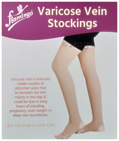 VARICOSE VEIN STOCKINGS XXL FLAMINGO