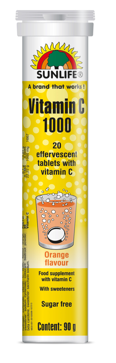 SUNLIFE VITAMIN C 1000 20S