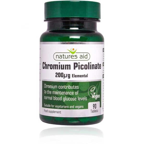 NATURES AID CHROMIUM PICOLINATE 200MCG 90S(P1)