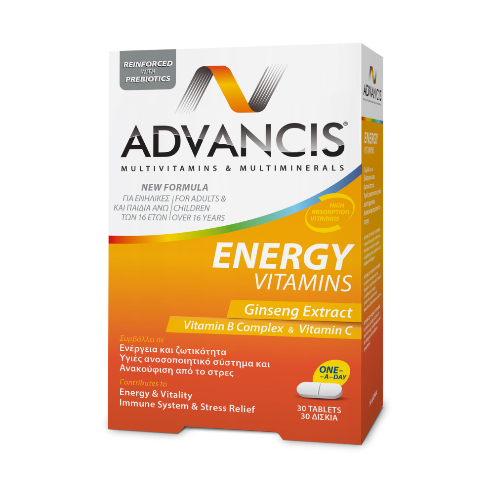 ADVANCIS ENERGY VITAMINS 30S
