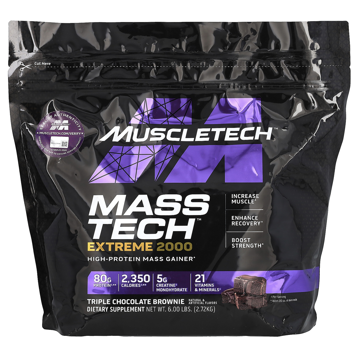MASSTECH EXTREME 2.72KG CHOCOLATE BROWNIE