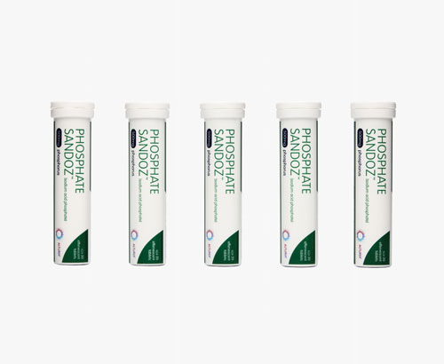 PHOSPHATE SANDOZ EFFEVERCENT TABS 500MG 20'S
