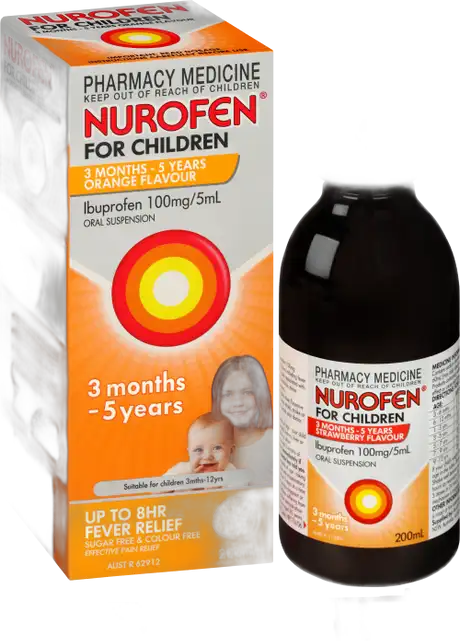 NUROFEN FOR CHILDREN SYP 100ML ORANGE