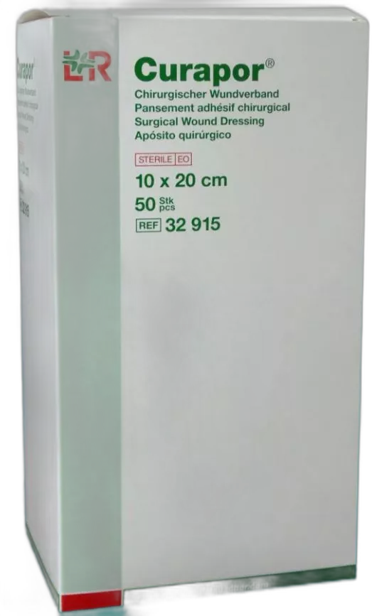 CURAPOR SURGICAL DRESSING 10*25CM 50S