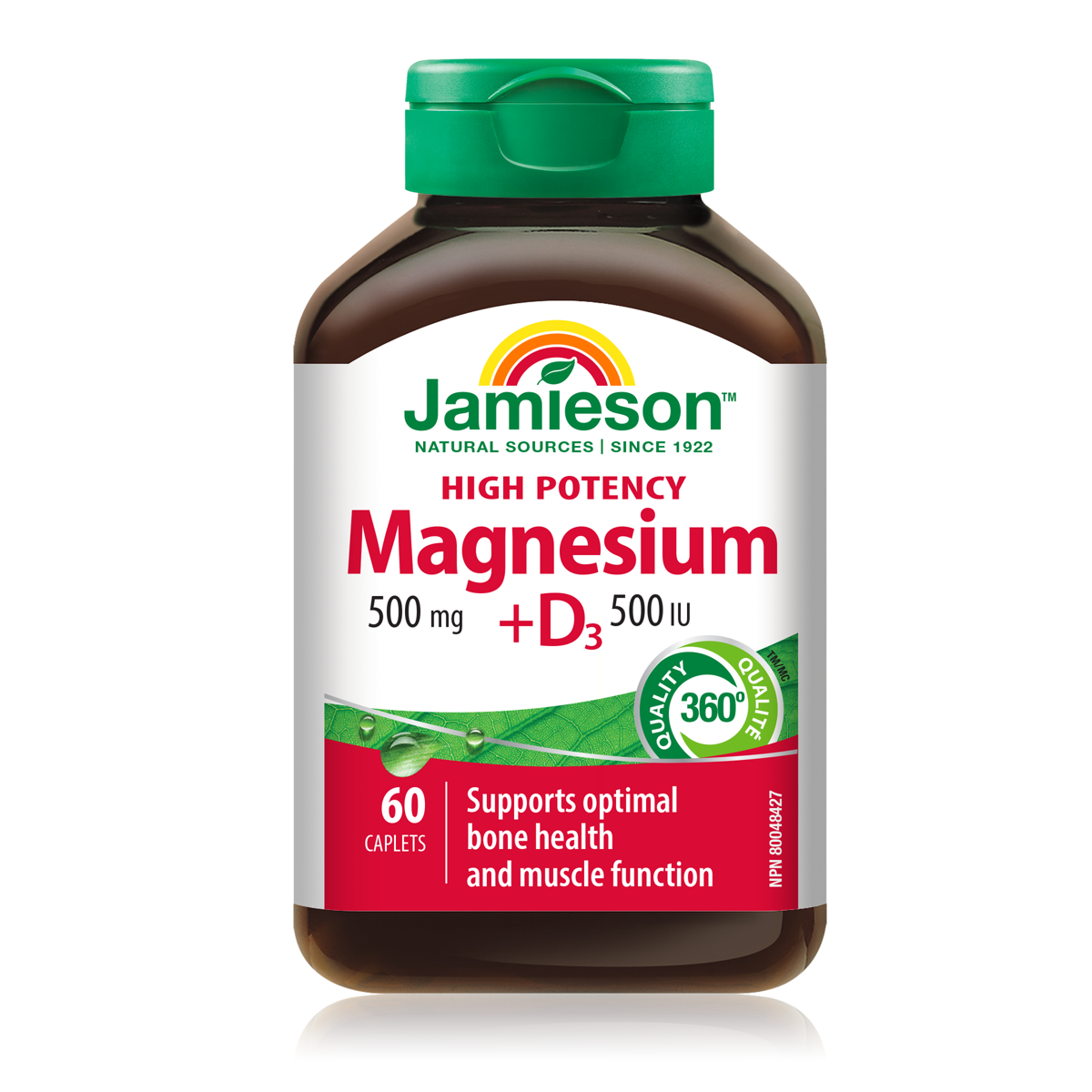 JAMIESON MAGNESIUM 500MG+D3 500UI 60S (P1)