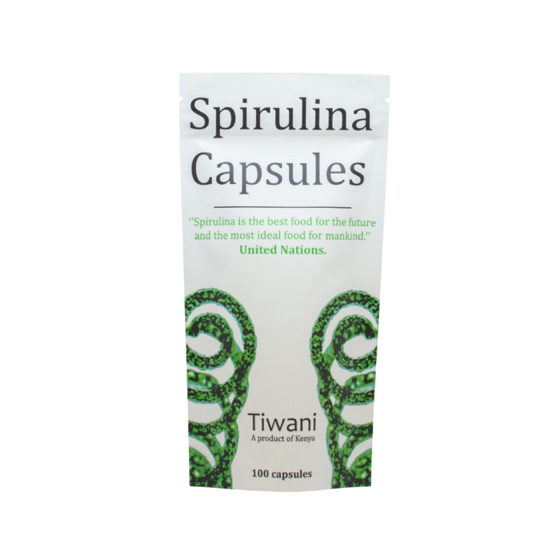 SPIRULINA CAPSULES(TIWANI) 100'S