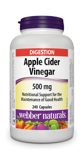 WEBBER NATURAL APPLE CIDER VINEGAR + CHROMIUM500MG/250Mcg 120S (P1)