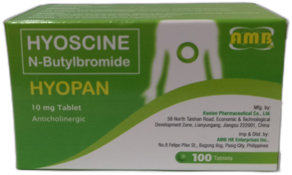 HYOSCINE TABS 10MG 100S