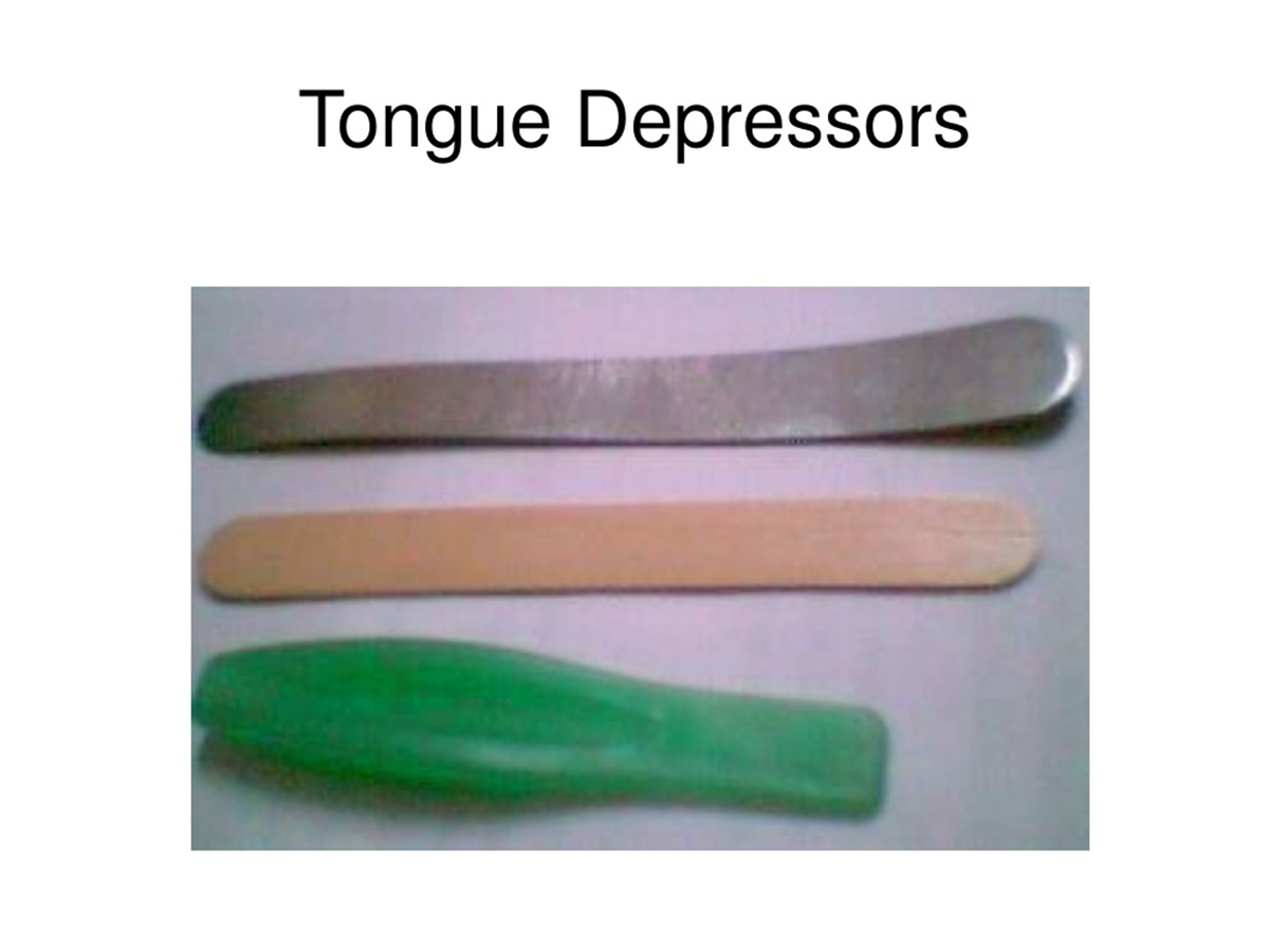 tongue depressors 100S