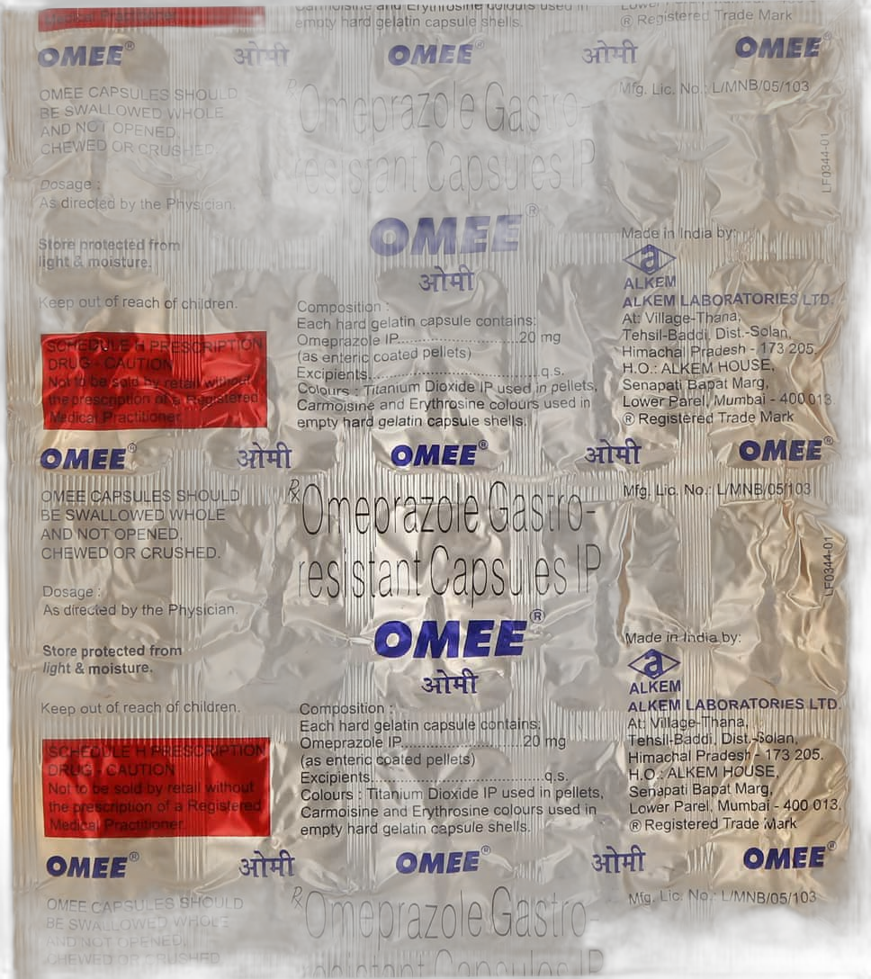 OMEPRAZOLE 20MG CAPS 100s GENERIC