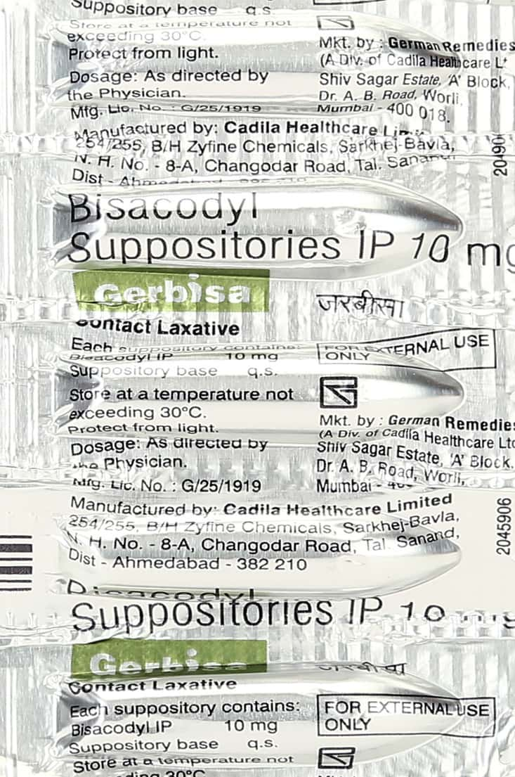 DULCOLAX SUPP 10MG 12'S