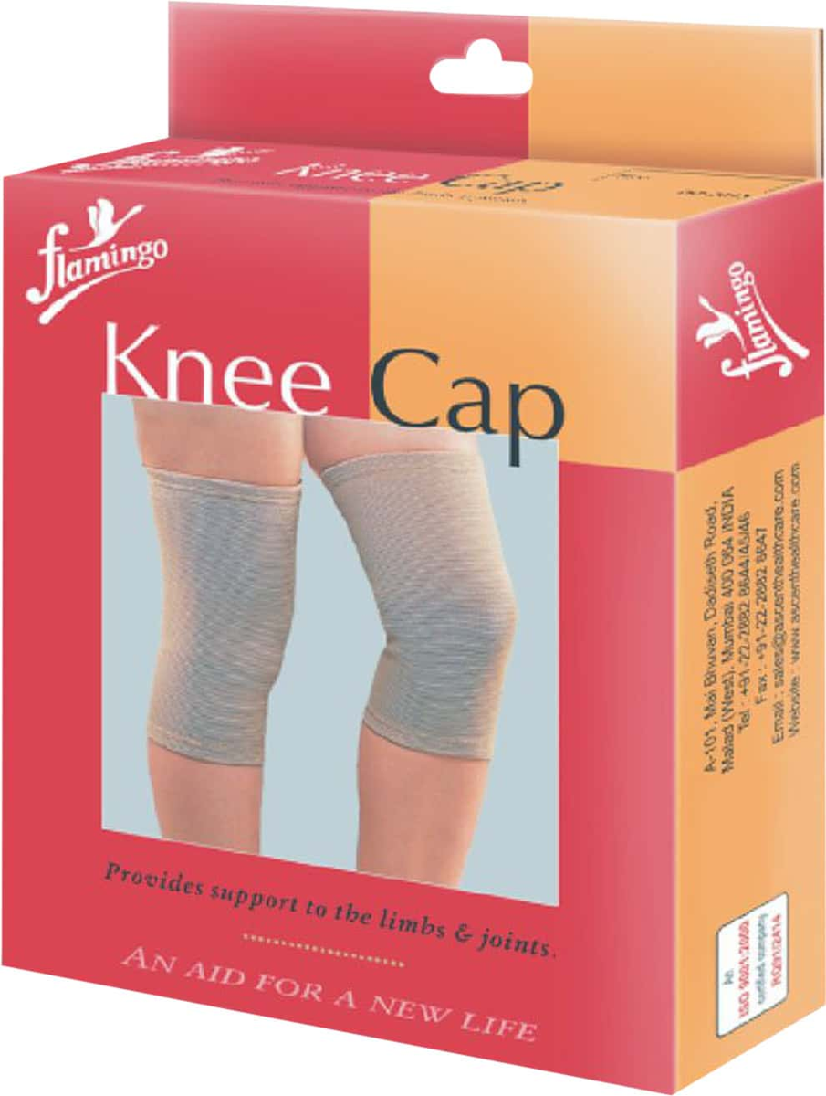FLAMINGO KNEE CAP BLACK 2S(P1)-XL