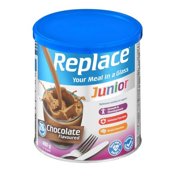REPLACE JUNIOR CHOCOLATE 400G