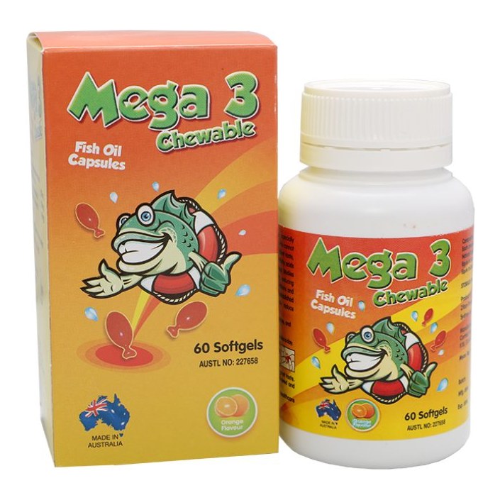 MEGA 3 CHEWABLE NATURAL FISH OIL 750MG 30S 