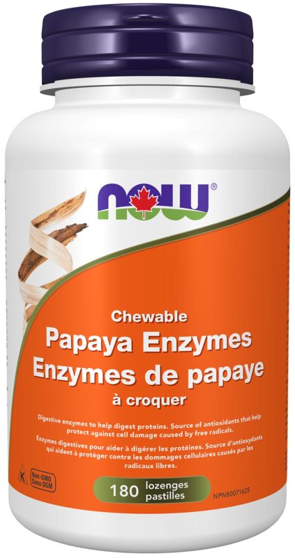 NOW PAPAYA ENZYMES 180'S