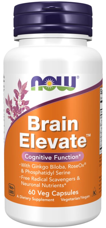 NOW BRAIN ELEVATE CAPS 60'S