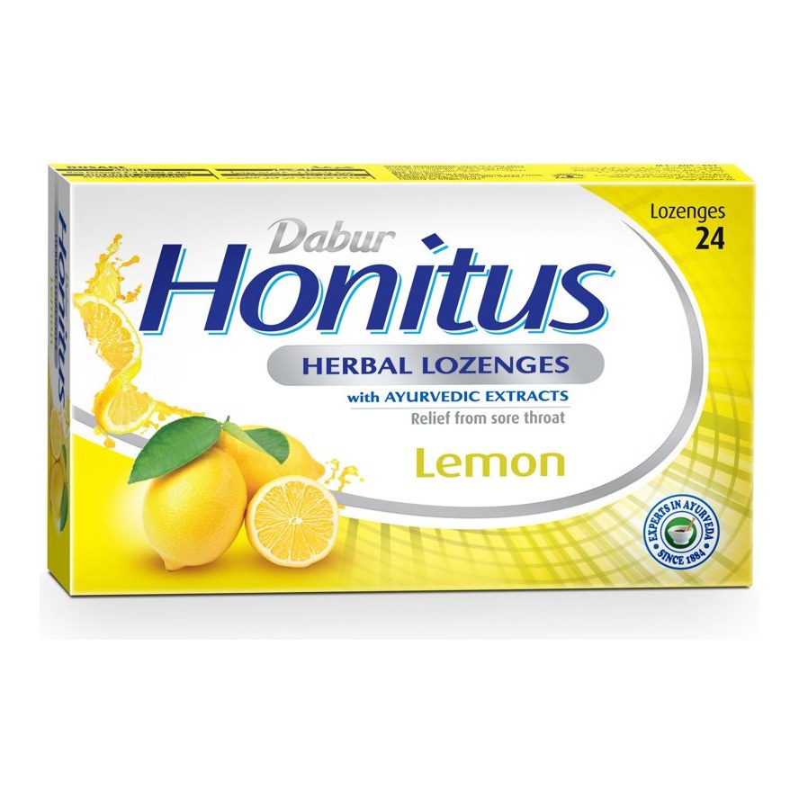 DABUR HONITUS HERBAL LOZENGES LEMON 24S