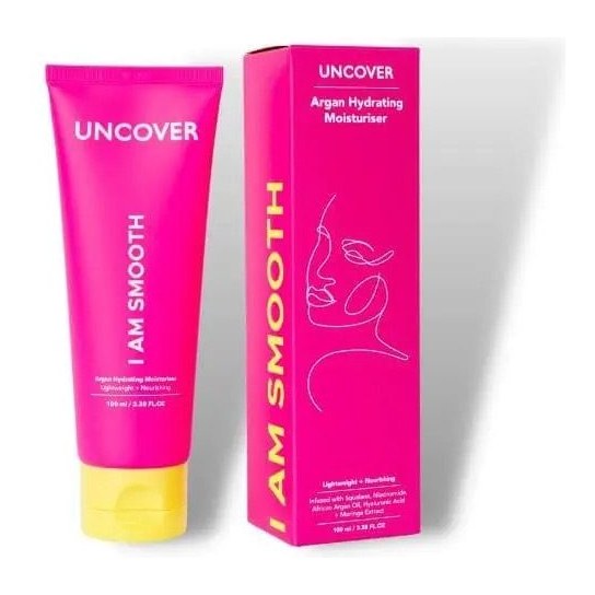 UNCOVER ARGAN HYDRATING MOISTURISER 100ML