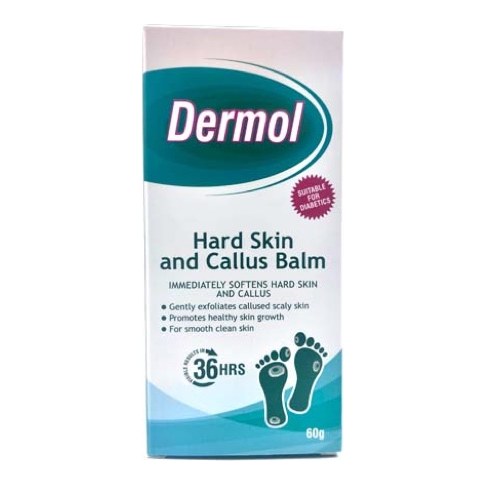 DERMOL HARD SKIN AND CALLUS BALM 60G
